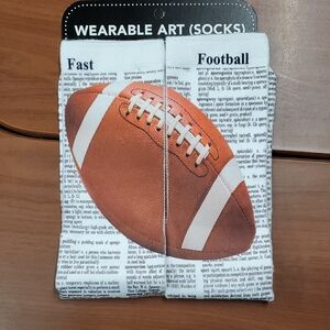 Football Print Socks